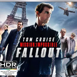 Mi Mission Impossible Fallout 4k Code Itunes Only won't port