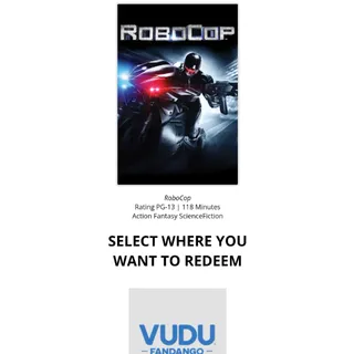 RoboCop 2014 HD Digital movie Code Vudu, Google Play wont port