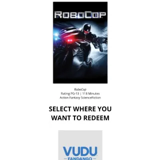 RoboCop 2014 HD Code Vudu, Google Play