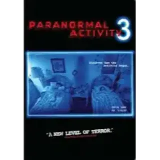 Paranormal Activity 3 Digital Movie Code HD Code Vudu won't port