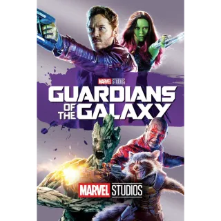 Guardians Of The Galaxy 1 HD Digital Code Google Play/GP ports to iTunes and Vudu