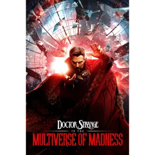 HD Dr./Doctor Strange in the Multiverse of Madness no points Movies Anywhere MA, ports to vudu, iTunes, and Google Play
