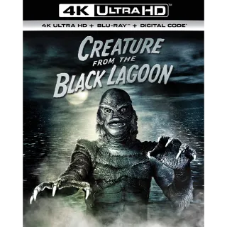 Creature From The Black Lagoon Digital Movie Code 4K Code iTunes  ports To Vudu, Google Play, Movies Anywhere And Amazon