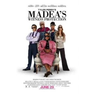 Tyler Perry's Madeas Witness Protection HD vudu only Digital Movie Code Won't port