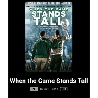 The game stands Tall SD movie redeem on Movies Anywhere Or Fandango At Home digital movie code ports to Vudu, MA, amazon, Gp