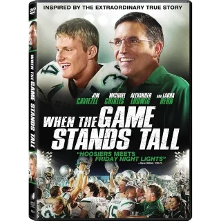 The Game Stands Tall Digital movie code SD Code No Points Movies Anywhere MA, or Vudu. Port To ITunes,  Gp
