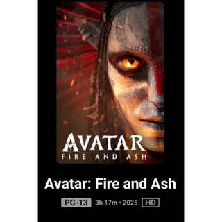 Avatar Fire and Ash HD fandango at home or Movies Anywhere digital movie code ports to Vudu, MA, amazon, Gp