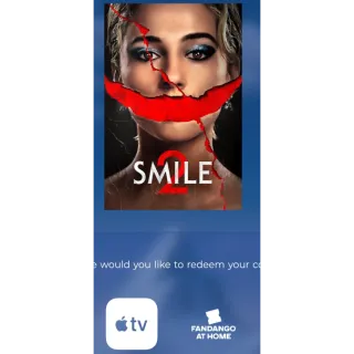 Smile 2 HD Code Vudu or 4k iTunes won't port