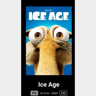 Ice Age HD digital movie Code Vudu, ITunes, GP or Movies Anywhere, MA.