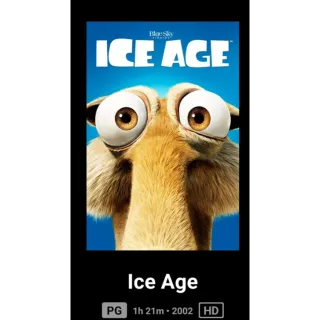 Ice Age HD digital movie Code Vudu, ITunes, GP or Movies Anywhere, MA.