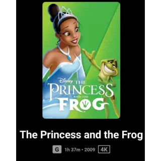 The Princess and the frog Digital Code Movies Anywhere MA,or Vudu Only No Pts ports To iTunes, Google Play