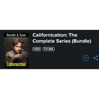 Californication complete TV series 1-7 HD  Digital Movie Redeems on vudu  Digital Movie Code Won't port