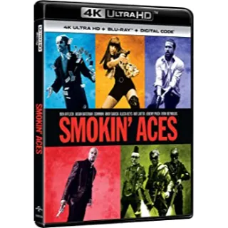 Smoking Aces Digital Code Movies Anywhere MA Or Vudu. Ports To ITunes, Google Play And Amazon.