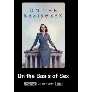 On the basis of sex HD Movies Anywhere or vudu digital movie code ports to Vudu, MA, amazon, Gp