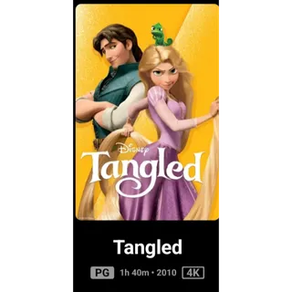 Disney Tangled 4k Movies Anywhere digital movie code ports to Vudu, MA, amazon, Gp