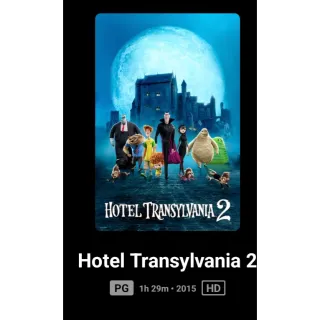 Hotel Transylvania 2 movie code HD Code Redeems Movies Anywhere MA, or Vudu. Port To GP, ITunes,.and Amazon