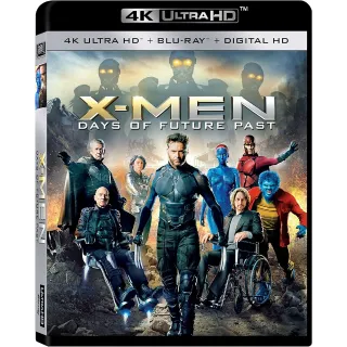 X Men Days Of Future Past 4k iTunes digital movie code ports to Vudu, MA, amazon, Gp