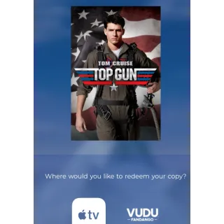 Top Gun 1 HD Code Vudu or 4k iTunes won't port