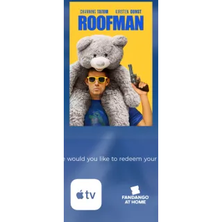 Roofman Digital movie code 4k Code fandango at home or itunes wont port