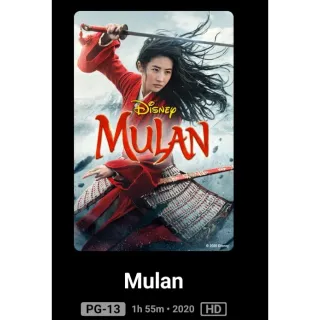 Mulan Live Digital movie code HD Code No Points Movies Anywhere MA, or Vudu. Port To ITunes,  Gp