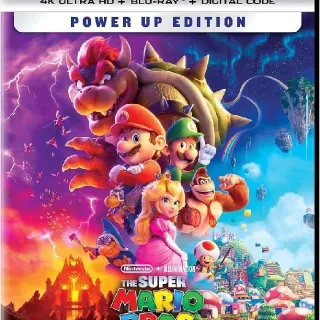 The Super Mario Bros Movie 4k Digital Code Movies Anywhere MA Or Vudu, ports to, iTunes, Google Play