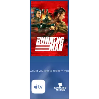 The running man 2025 Digital movie code 4k Code fandango at home or itunes wont port