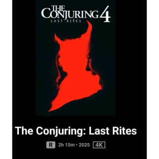 Conjuring 4 last rites 4k Movies Anywhere or Fandango at home digital movie code ports to Vudu, MA, amazon, Gp