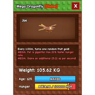 Mega Titanic Dragonfly 105kg