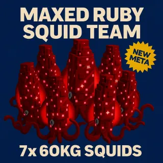 Nightmare Ruby Squid Team - 7 x 60kg+