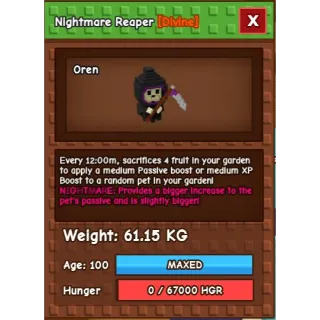 61kg Nightmare Reaper