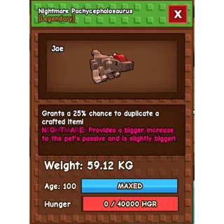 3x 60kg Nightmare Pachys