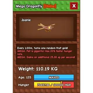 Mega Titanic Dragonfly 110kg