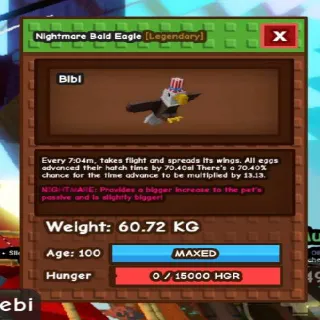 Nightmare Bald eagle 60K