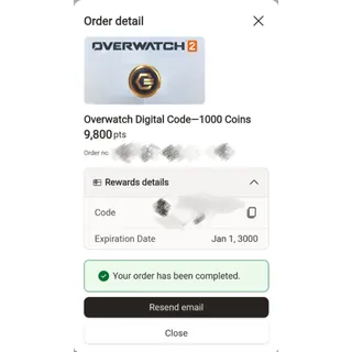 Overwatch 2 1000 Coins India Region