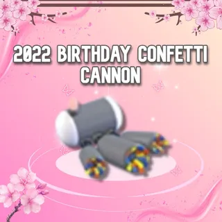 2022 Birthday Confetti Cannon