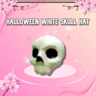 Halloween White Skull Hat