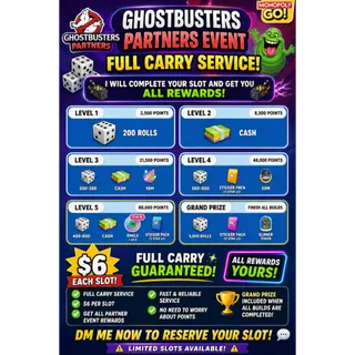 🎉 GHOSTBUSTERS PARTNERS — FULL CARRY! 👻