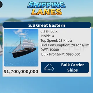 S.S GREAT EASTERN | SHIPPING LANES