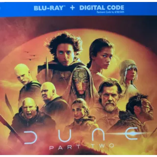 Dune Part 2 / MA / HDX VUDU or HD iTunes