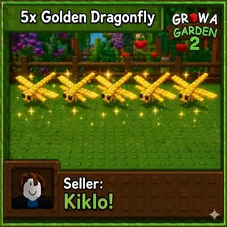 5X - Golden Dragonflies