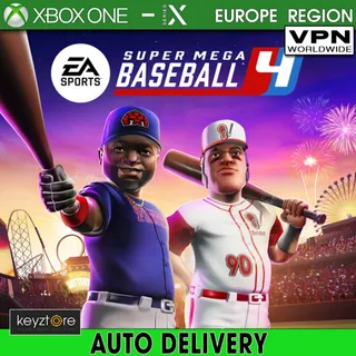 Super Mega Baseball 4⚡ [ 𝐈𝐍𝐒𝐓𝐀𝐍𝐓 𝐃𝐄𝐋𝐈𝐕𝐄𝐑𝐘 ] ⚡ -  Xbox One / X|S Key CODE EU