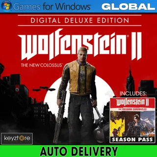 Wolfenstein II The New Colossus Deluxe Edition ⚡ [ 𝐈𝐍𝐒𝐓𝐀𝐍𝐓 ] ⚡- PC Windows 10 & 11 Microsoft Key