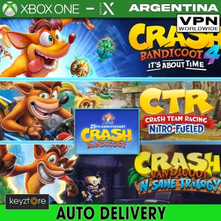 Crash Bandicoot - Crashiversary Bundle⚡ [ ⚡𝐈𝐍𝐒𝐓𝐀𝐍𝐓 𝐃𝐄𝐋𝐈𝐕𝐄𝐑𝐘⚡]  Xbox Key CODE