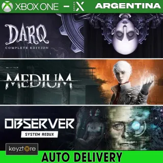 The Medium + Observer: System Redux + DARQ: Complete Edition — Bundle  ⚡ [ 𝐈𝐍𝐒𝐓𝐀𝐍𝐓 𝐃𝐄𝐋𝐈𝐕𝐄𝐑𝐘⚡ Xbox Key / Code - AR