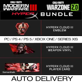 Call of Duty MW3 Warzone HyperX Bundle [𝐈𝐍𝐒𝐓𝐀𝐍𝐓 𝐃𝐄𝐋𝐈𝐕𝐄𝐑𝐘]