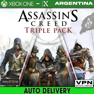 Assassin's Creed Triple Pack [ ⚡𝐈𝐍𝐒𝐓𝐀𝐍𝐓 𝐃𝐄𝐋𝐈𝐕𝐄𝐑𝐘⚡] Xbox ARGENTINA Key