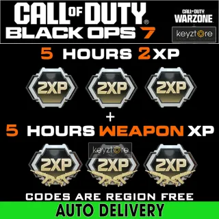 COD Black Ops 7 - 5 Hours 2XP + 5 Hours Weapon 2XP⚡[ 𝐈𝐍𝐒𝐓𝐀𝐍𝐓 𝐃𝐄𝐋𝐈𝐕𝐄𝐑𝐘 ]⚡Double XP & Weapon XP Boost