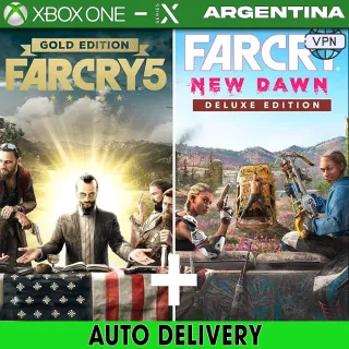Far Cry 5 Gold Edition + Far Cry New Dawn Deluxe Edition [ ⚡𝐈𝐍𝐒𝐓𝐀𝐍𝐓 𝐃𝐄𝐋𝐈𝐕𝐄𝐑𝐘⚡]