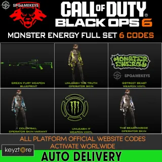 Black Ops 6 - Monster Energy Rewards Full Set⚡ Complete Rewards ⚡  [ 𝐈𝐍𝐒𝐓𝐀𝐍𝐓 𝐃𝐄𝐋𝐈𝐕𝐄𝐑𝐘 ] Call of Duty