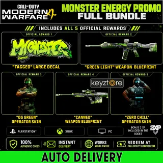 Call Of Duty Modern Warfare 4 Monster Energy Full Set⚡[ 𝐈𝐍𝐒𝐓𝐀𝐍𝐓 ] Code GLOBAL